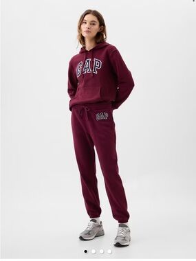 GAP Burgundy Logo Hoodie & Joggers Set